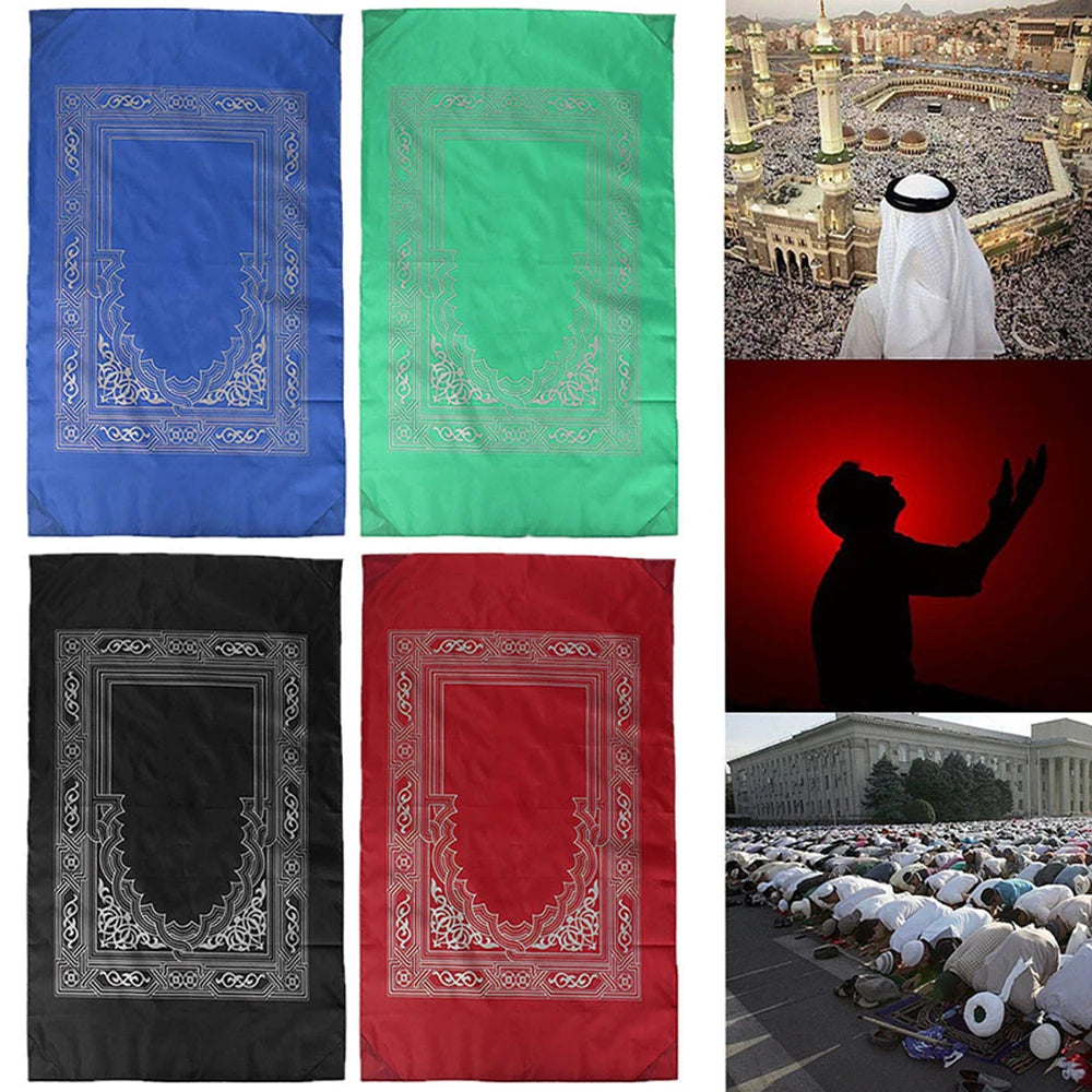 Travel Prayer Mat with Qibla Compass