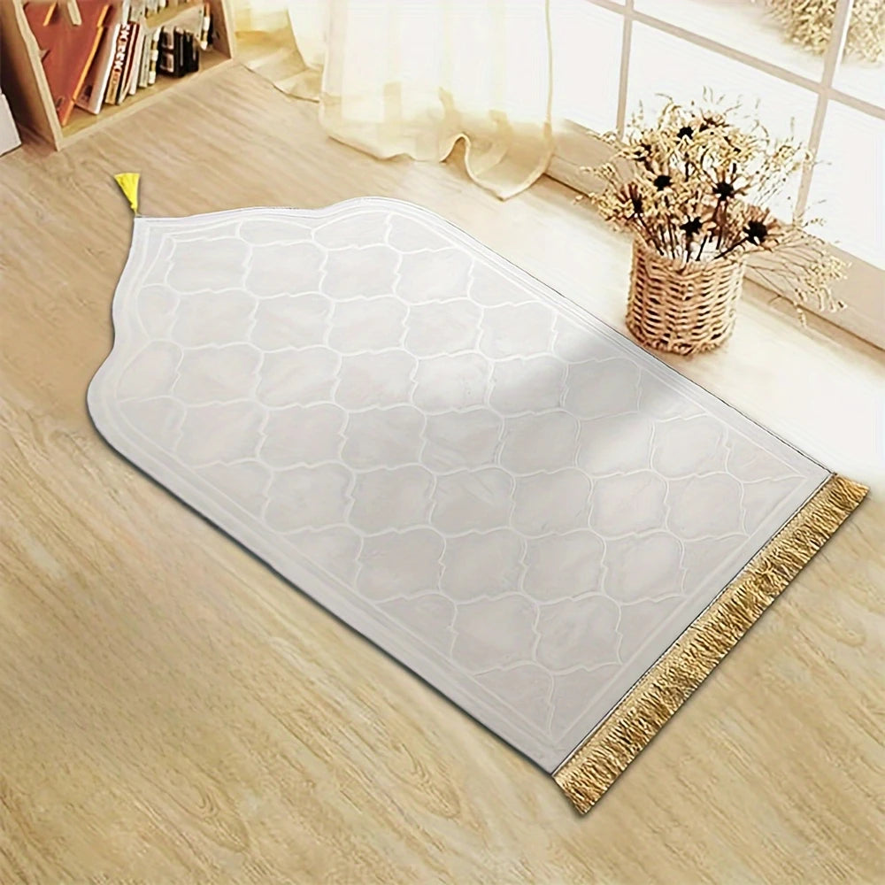 Prayer Mat Padded Tassel Flannel Luxury Prayer Mat
