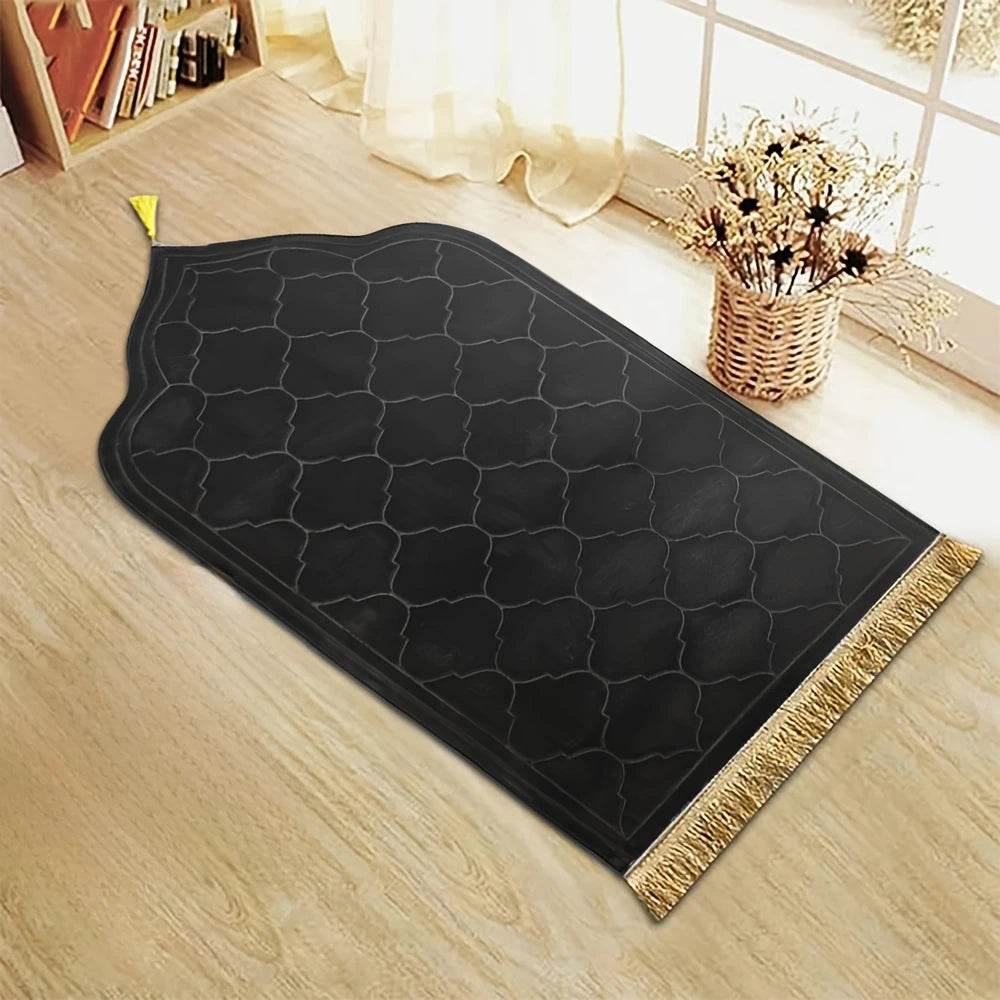 Prayer Mat Padded Tassel Flannel Luxury Prayer Mat