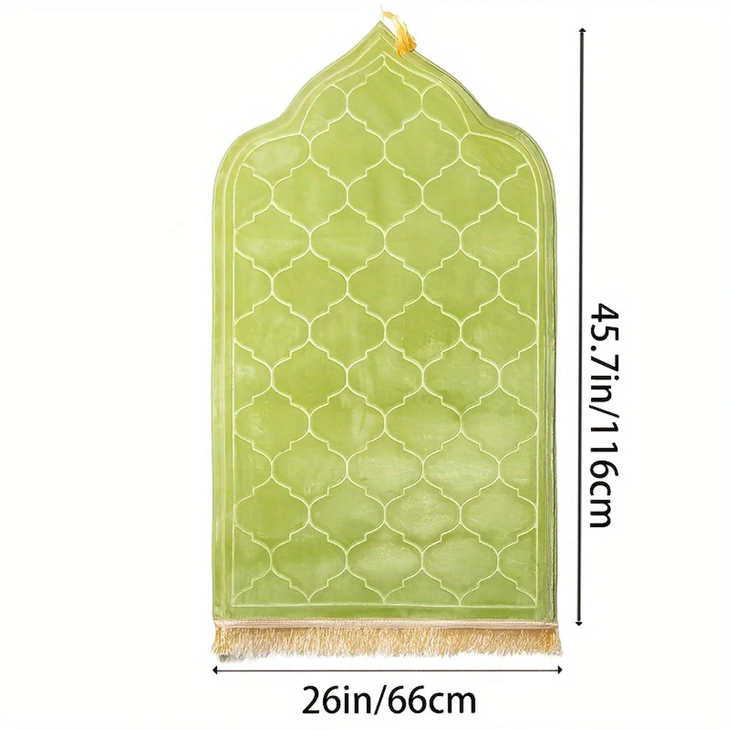 Prayer Mat Padded Tassel Flannel Luxury Prayer Mat